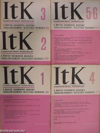 Irodalomtörténeti Közlemények 1984/1-6.