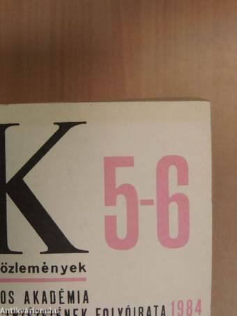 Irodalomtörténeti Közlemények 1984/1-6.