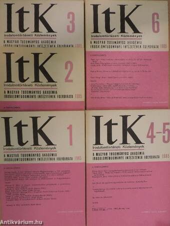 Irodalomtörténeti Közlemények 1985/1-6.