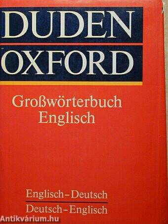 Duden Oxford Großwörterbuch