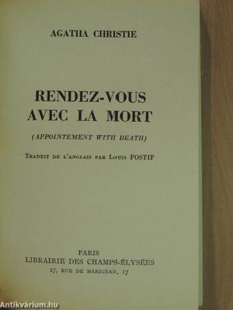 Rendez-vous avec la mort