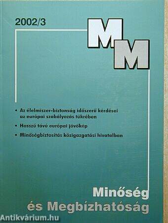 Minőség és Megbízhatóság 2002/3.