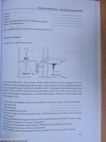 Kémia versenyfeladatok általános iskolásoknak