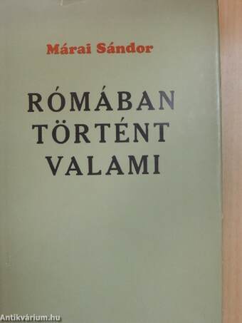 Rómában történt valami