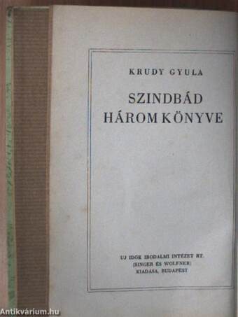 Szindbád három könyve