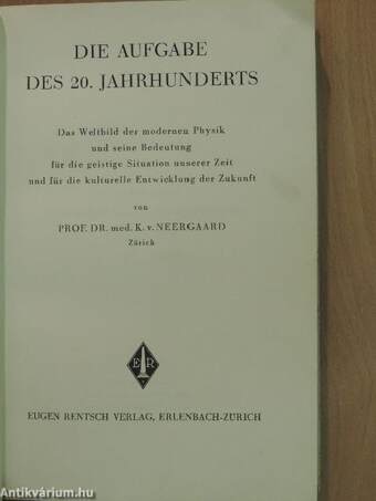 Die aufgabe des 20. Jahrhunderts