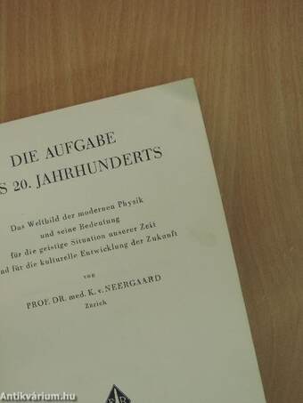 Die aufgabe des 20. Jahrhunderts