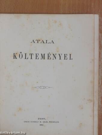 Atala költeményei