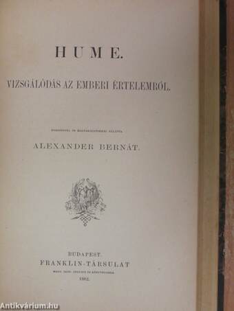 Descartes/Schopenhauer/Hume/Francziaország klasszikus filozófusai