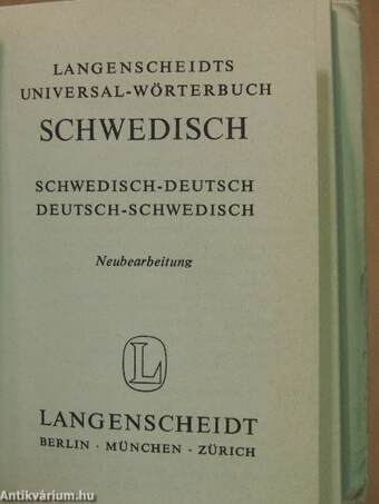 Langenscheidts Universal-Wörterbuch Schwedisch