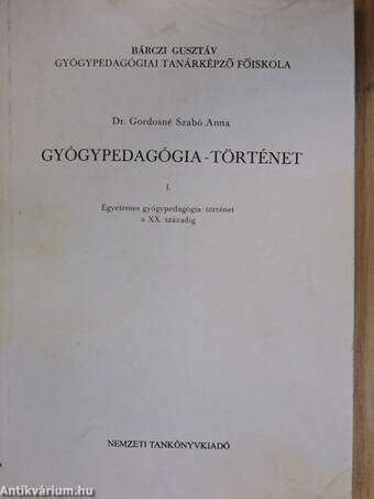 Gyógypedagógia-történet I.