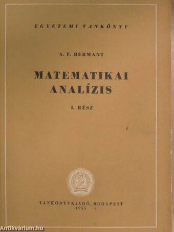 Matematikai analízis I.