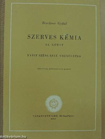 Szerves kémia I/1-2.