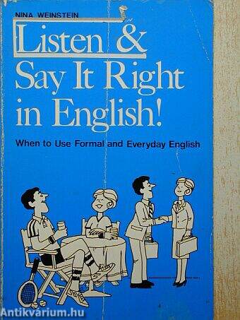Listen & Say It Right in English!