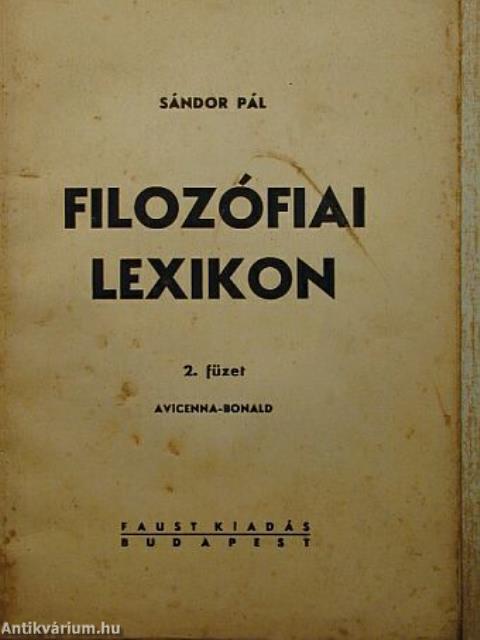 Filozófiai lexikon II. (töredék)