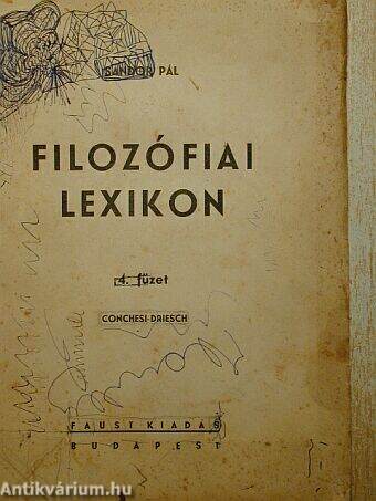 Filozófiai lexikon IV. (töredék)