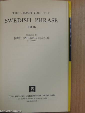 Swedish phrase book