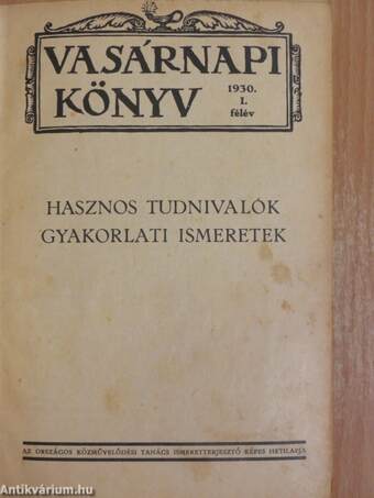 Vasárnapi Könyv 1930. I-II.