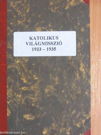 Katolikus Világmisszió 1933-1935.