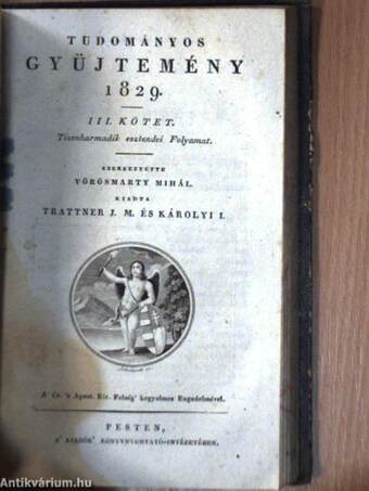 Tudományos Gyüjtemény 1829. (nem teljes évfolyam) I-III.