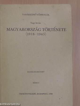 Magyarország története 1918-1945