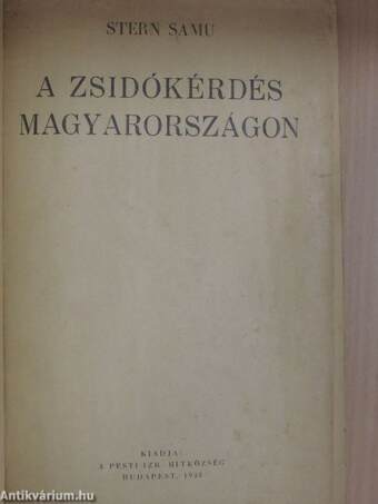 A zsidókérdés Magyarországon