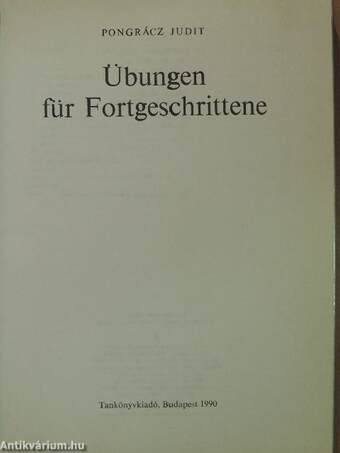 Übungen für Fortgeschrittene