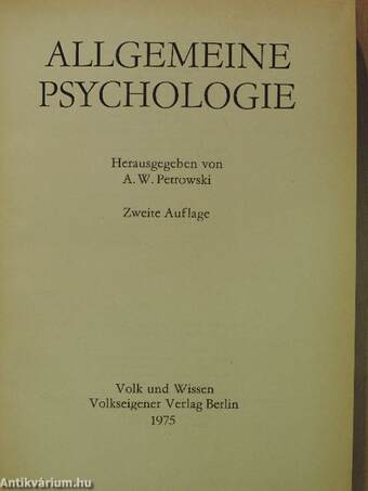 Allgemeine Psychologie