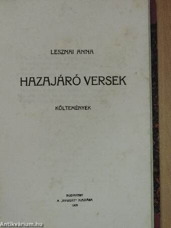 Hazajáró versek