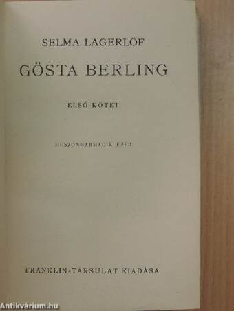Gösta Berling I-II.