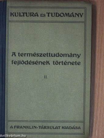 A természettudomány fejlődésének története II. (töredék)