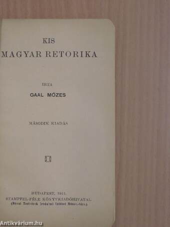 Kis magyar retorika