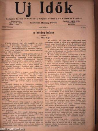 Uj Idők 1928. január-december I-II./1925. Mutatványszám