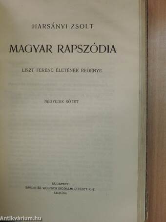 Magyar rapszódia I-IV.