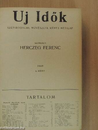 Uj Idők 1942. július-december (fél évfolyam)