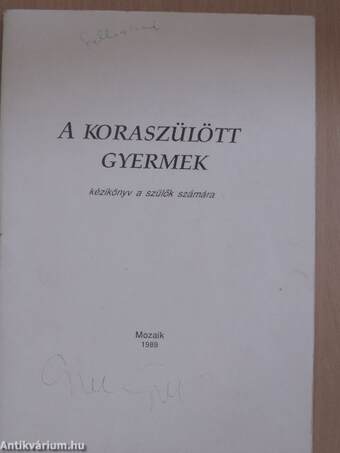 A koraszülött gyermek