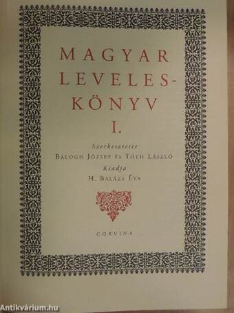 Magyar Leveleskönyv I-II.