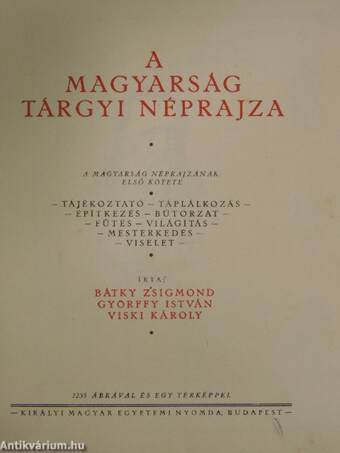 A magyarság néprajza I-IV.