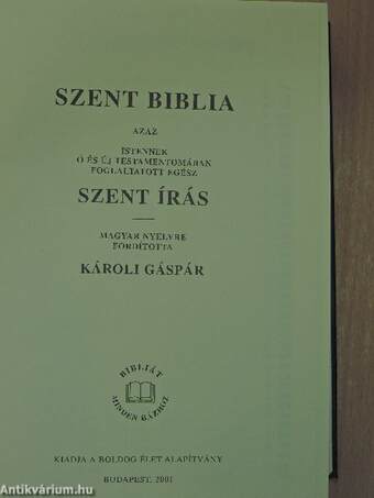 Szent Biblia