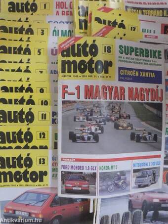 Autó-Motor 1993. (nem teljes évfolyam)