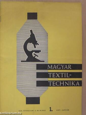 Magyar Textiltechnika 1967. (nem teljes évfolyam)