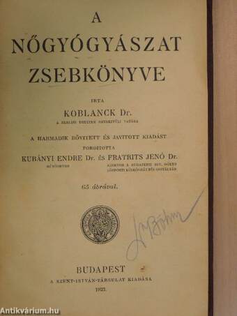 A nőgyógyászat zsebkönyve