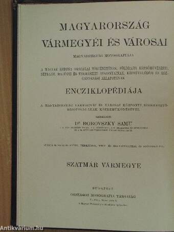 Szatmár vármegye/Szatmár-Németi sz. kir. város