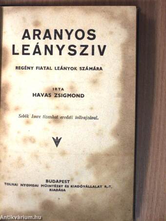 Aranyos leánysziv