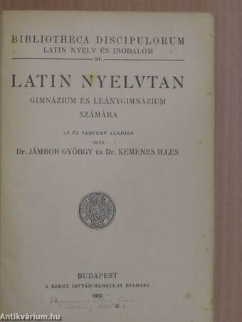 Latin nyelvtan