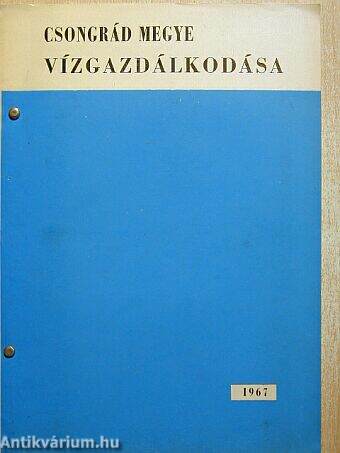 Csongrád megye vízgazdálkodása