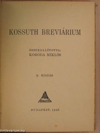 Kossuth breviárium