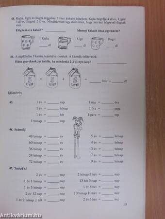 Matematika gyakorló 4.