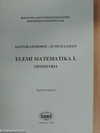 Elemi matematika I.