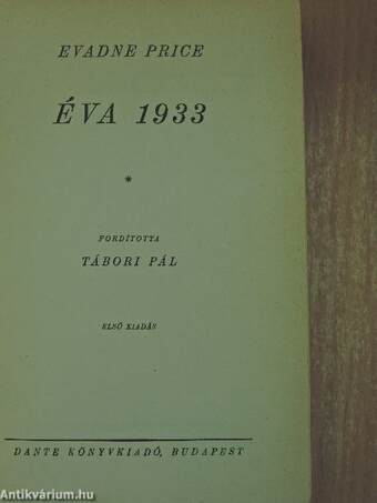 Éva 1933